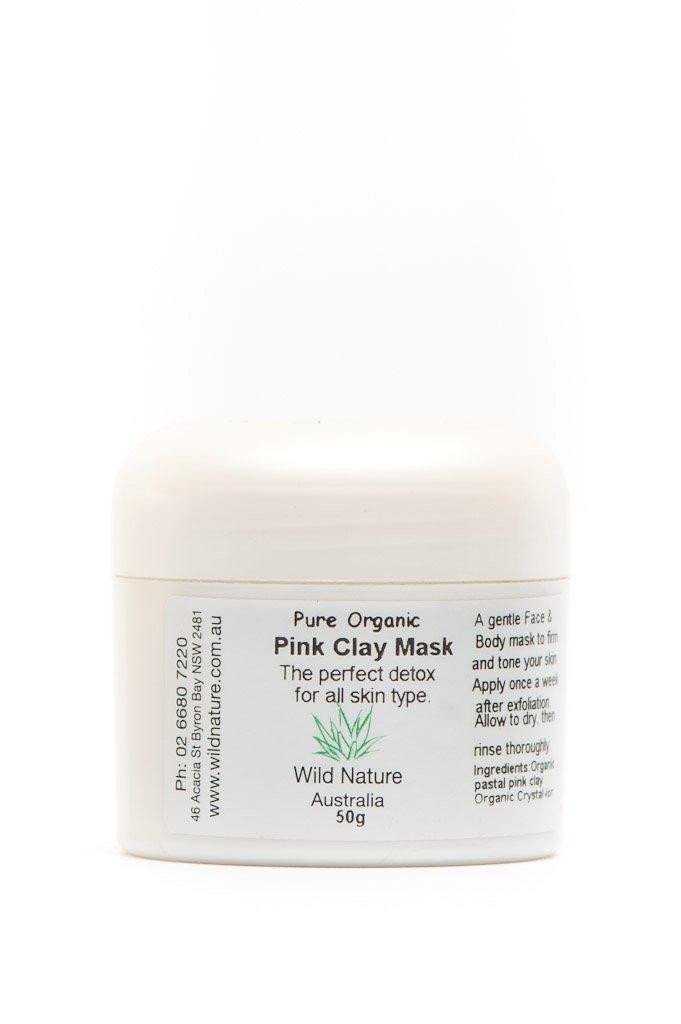 Wild Nature Organic Clay Mask - Pink